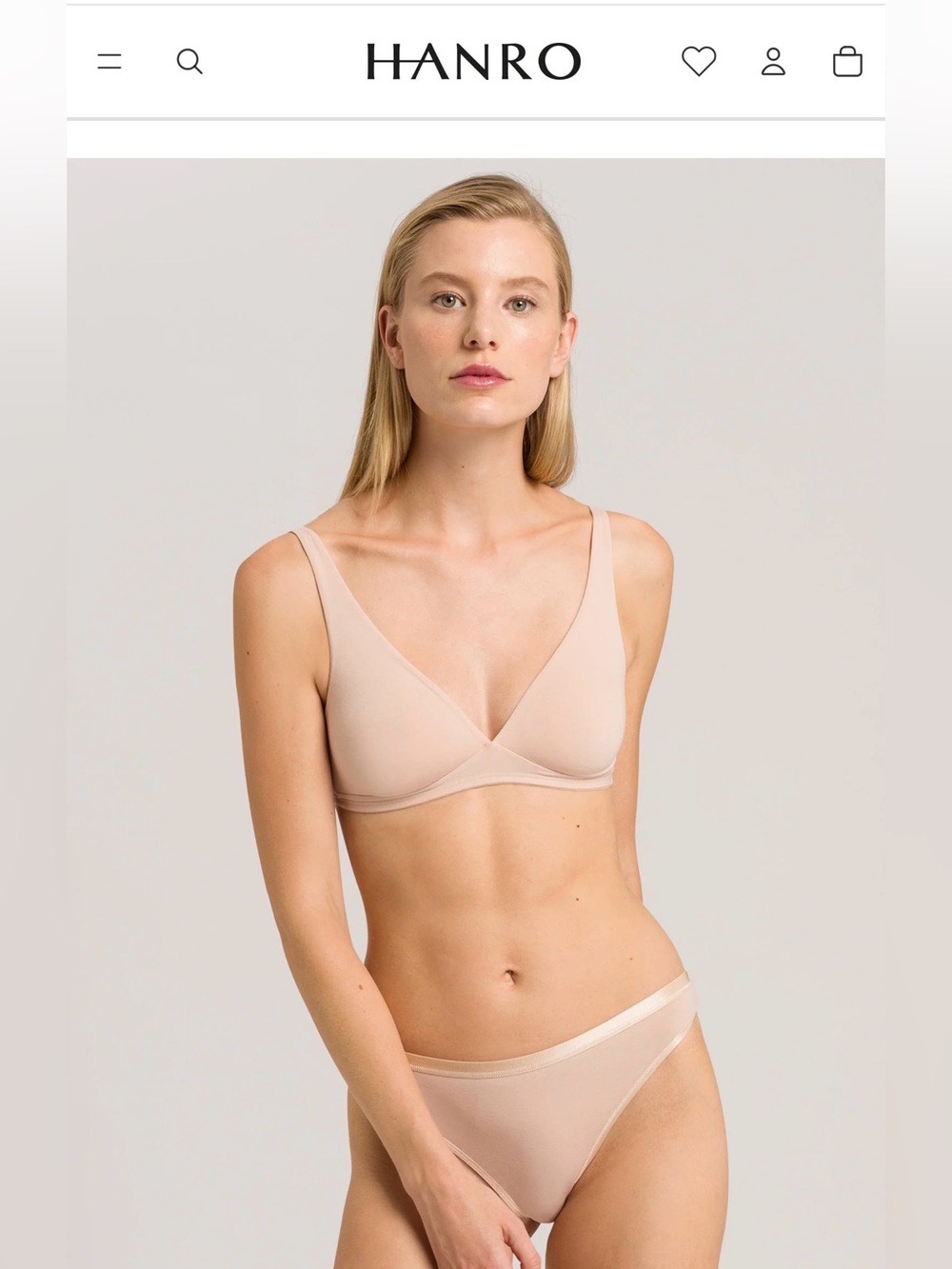 Hanro Cotton Sensation Bra